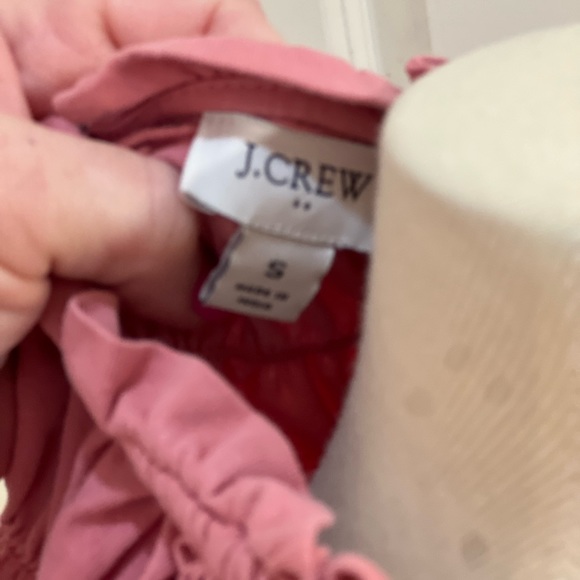 EUC J. Crew Small Rose Smocked Top - Picture 6 of 6